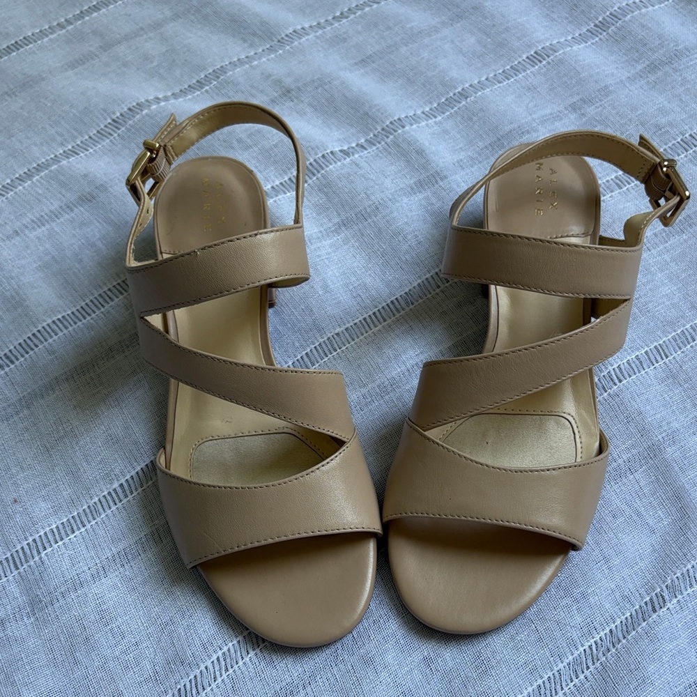 Alex Marie NWOT Nude Strappy Sandals - Picture 11 of 13